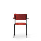 Bourbon Vintage Style Suede Chair With Arms